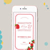 Berry First Birthday Mobile Invitation