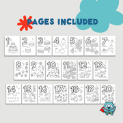 Preschooler Numbers Coloring Sheets - 11 Pages of Fun and Learning for Kids | Printable Activity