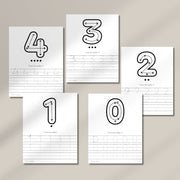 Number Tracing Worksheet!  11 Pages to Help Kids Learn to Write and Count!