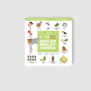 wacky animals and fruits in English Malay Chinese